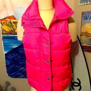 Barbie pink puffy vest